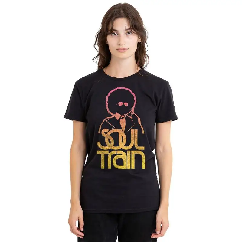 

Женская футболка Bet Soul Train The Host S 2XL, черная