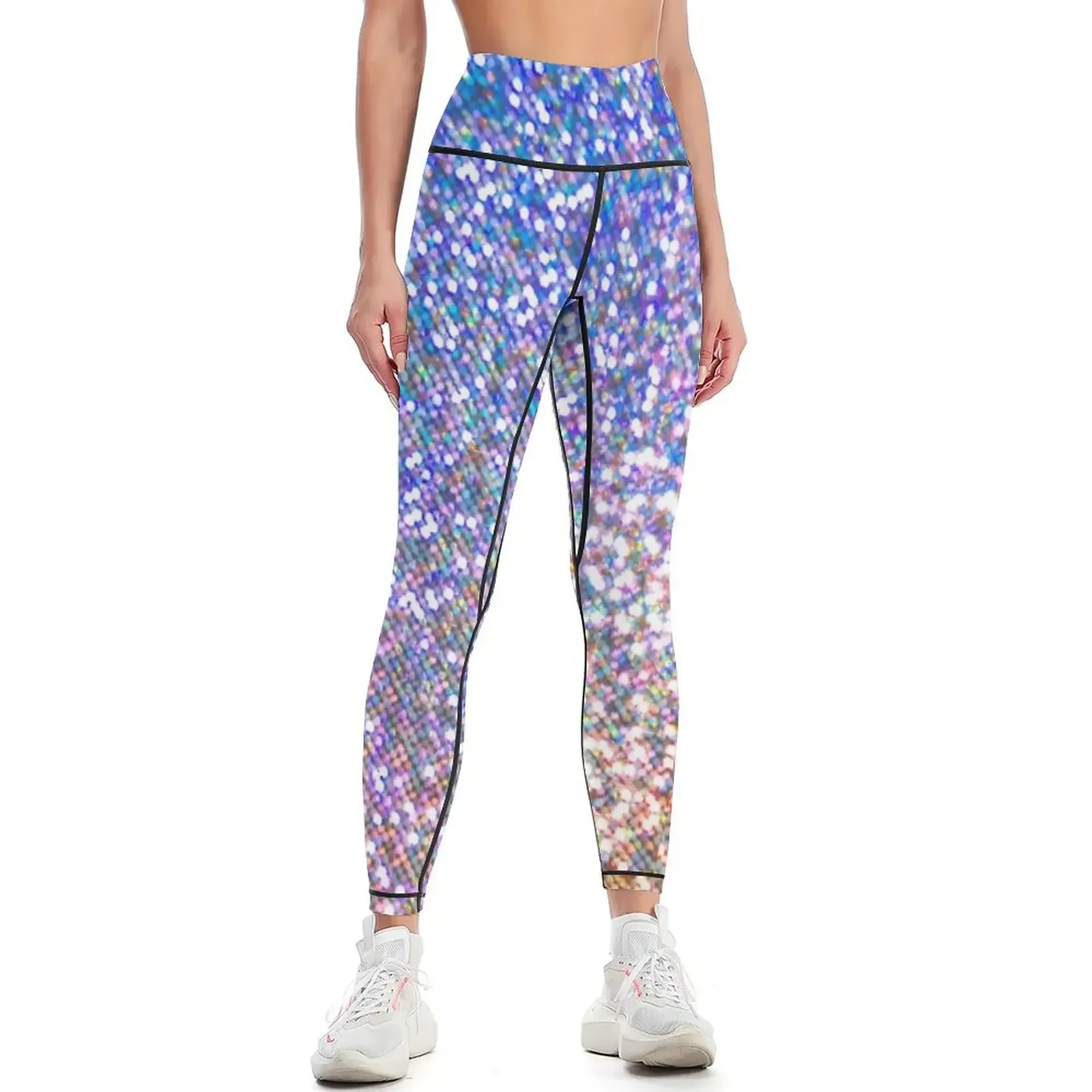 Rainbow Ombre Gradient Stardust Leggings Women's sports legging push up Women's trousers gym womans Womens Leggings