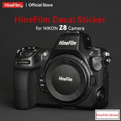 Hinefilm-Autocollant pour appareil photo Nikon Z8, peau de décalcomanie de qualité supérieure, protecteur de peau d'appareil photo, film rond