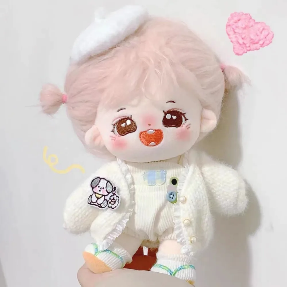 

Sweater Coat 20cm Cotton Doll Clothes Outfit Fashion Cotton Doll's Clothes Dog Pin Mini Plush Doll Clothes Children's Gift