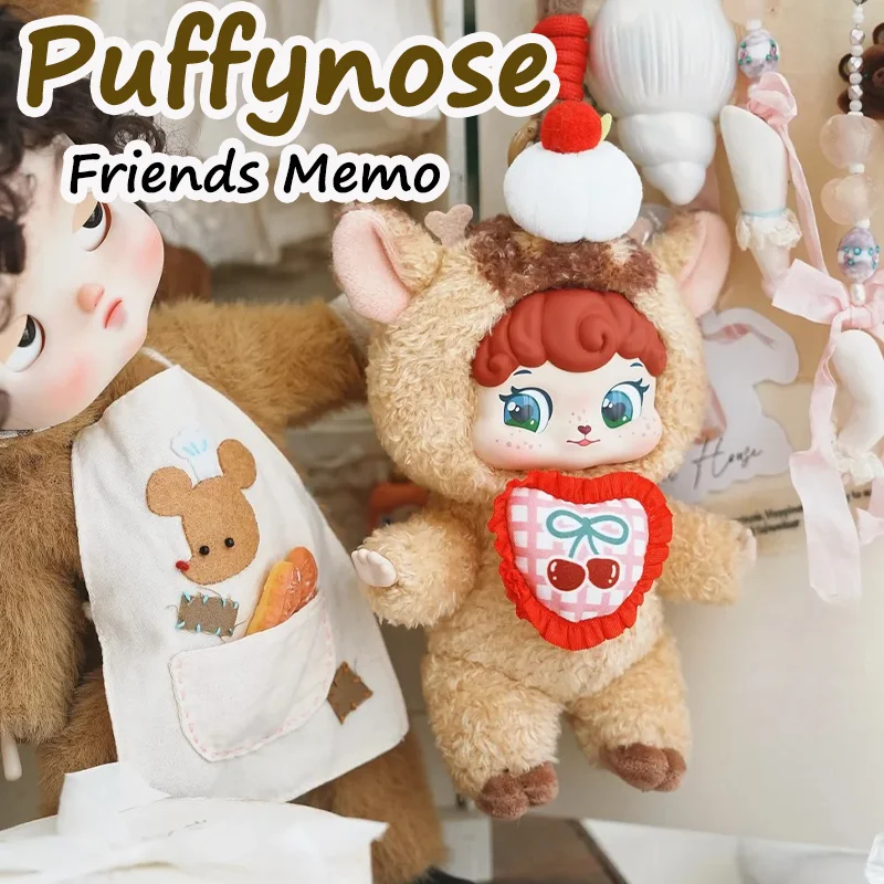 

Puffynose Friends Memo Series, плюшевая слепая коробка, виниловая кукла, аниме-фигурка, игрушки, сумка, подвеска, украшение, загадочная коробка, рождественские подарки