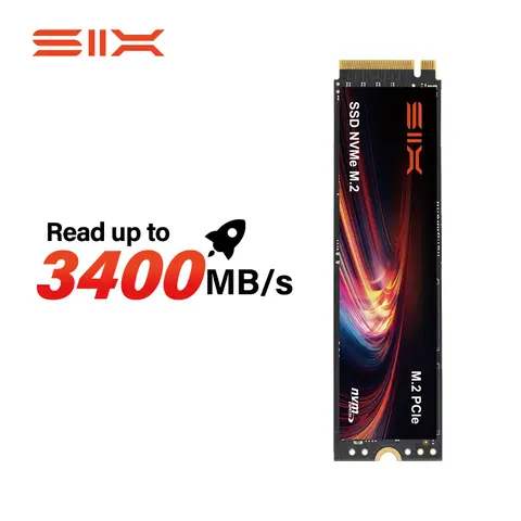 SIX X4000 3400MB/s M.2 PCIe 3.0 SSD 1TB, Internal Solid State Drive, 390K IOPS, 600TBW, High-Speed Storage for Desktop/Laptop