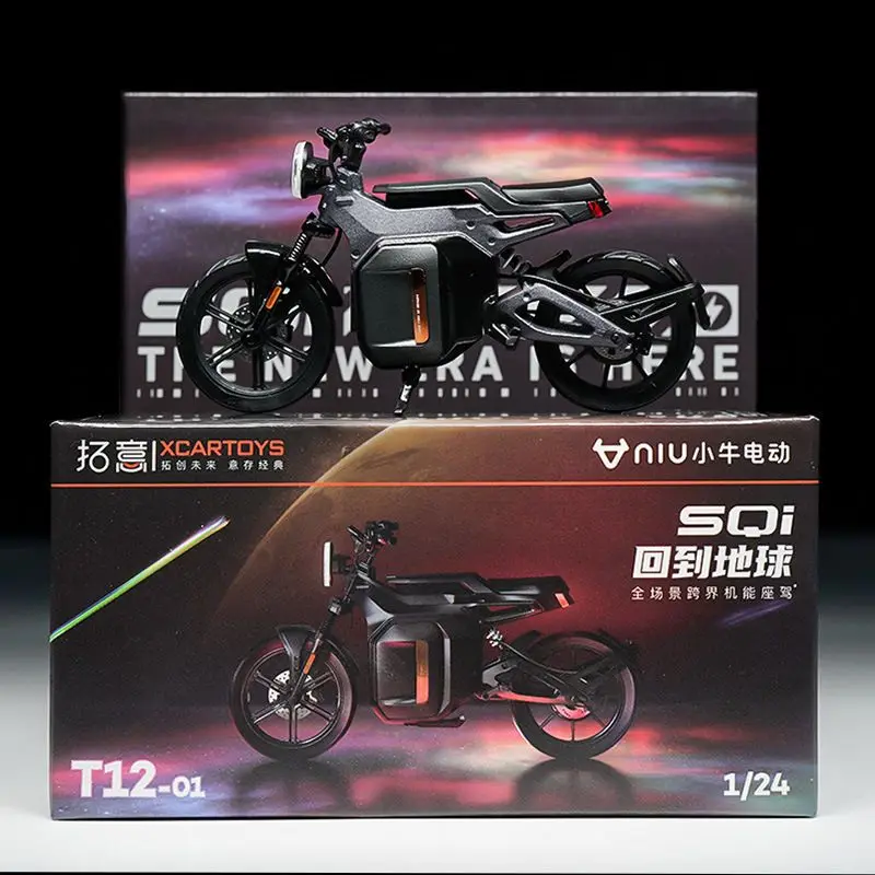 Xcartoys 1:24 niu sqi scooter elétrico liga modelo em miniatura carro brinquedo coleção de desktop ornamentos, presentes para crianças