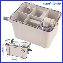 EASYINSMILE Laboratory Dental Plaster Powder Trap Filter Gypsum Separator Tank Box Dentistry Equipment Cleaning Table Pool