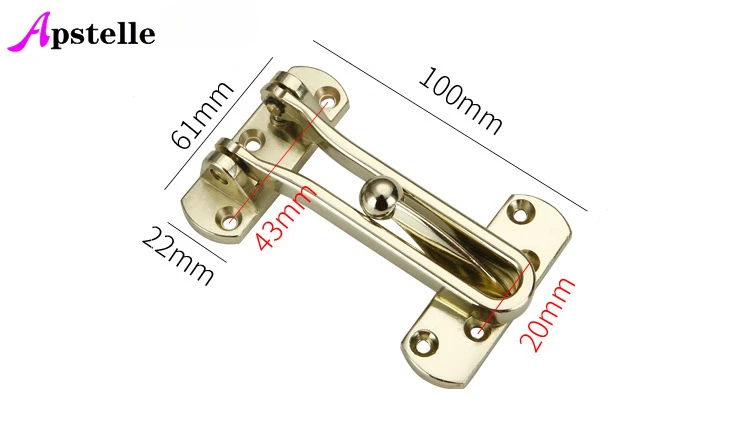 Apstelle Anti-theft Buckle Door Lock Buckle Safety Chain Door Buckle Door Chain Back Lock Safety Hotel Bolt
