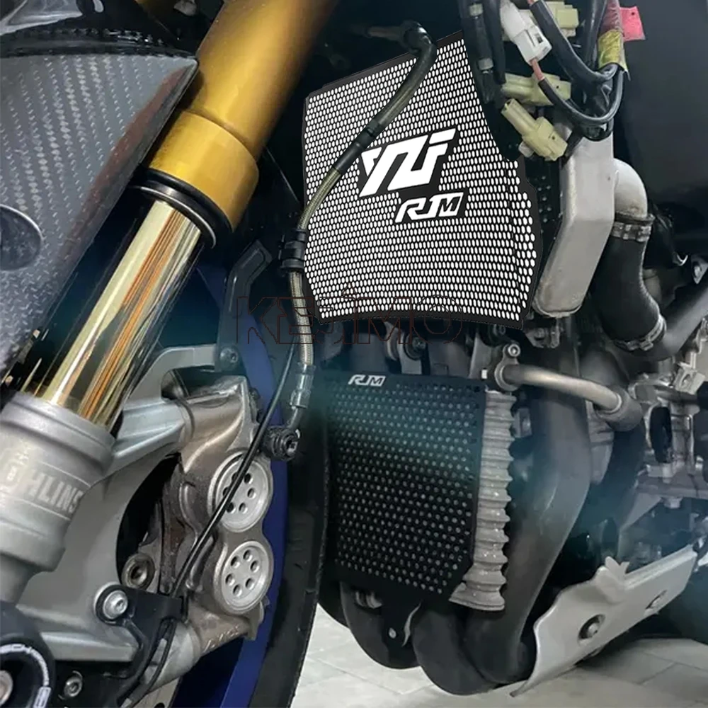 

Для Yamaha YZFR1 YZFR1M YZF R1 R1M 2018 2019 2020 2021 2022 2023 2024 решетка радиатора двигателя, защита масляного радиатора