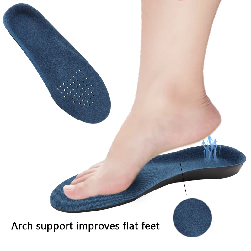 1Pair Plantar Fasciitis Arch Support Shoes Insole Orthopedic Insoles for Feet Shock-absorbing Shoe Pads Unisex Size EU34-49 image 4
