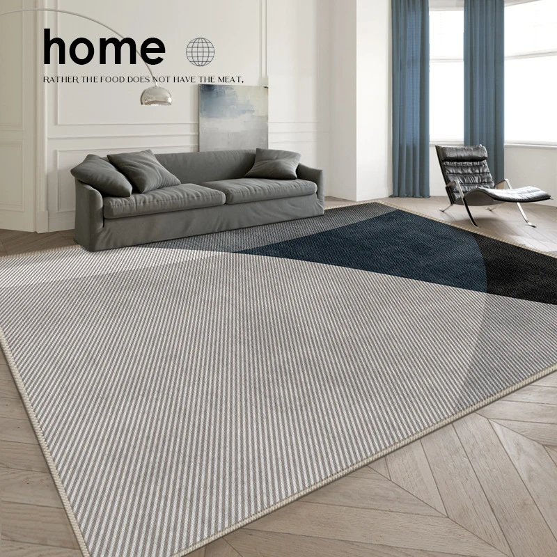 

Cream Style Carpet Living Room Luxury Simple Sofa Coffee Table Rug Bedroom Geometry Non-slip Floor Mat Home Decoration