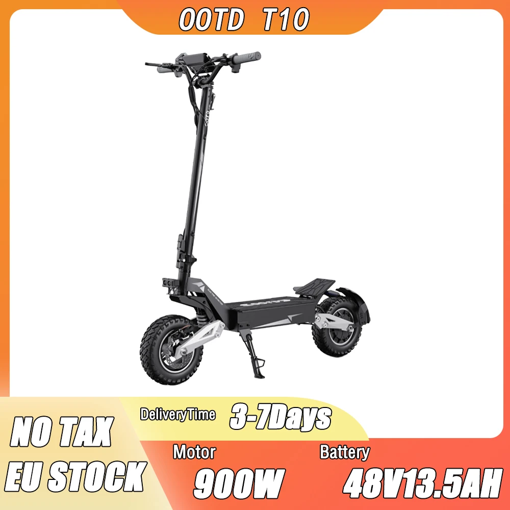 OOTD T10 E سكوتر 900 واط الذروة المحرك 48V13.5AH طوي بلوتوث وظيفة سكوتر الكهربائية 11 بوصة الإطارات E سكوتر