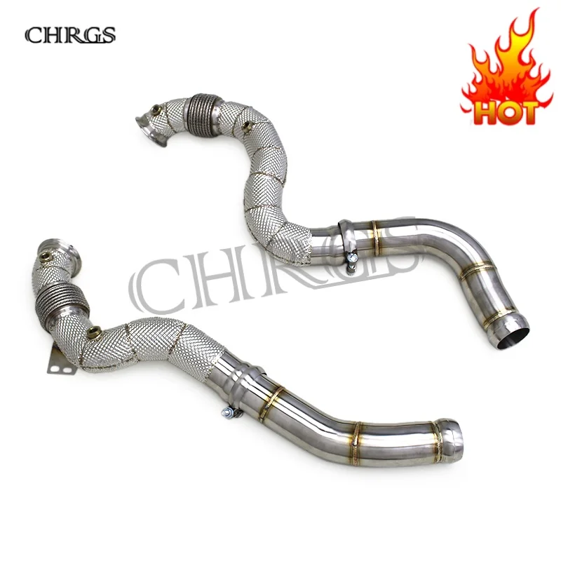 Даунпайп с автоматическим свободным потоком для Mercedes-Benz AMG GT63/GT63S 4.0T 2019-2025, теплозащитный экран выхлопной трубы, прямая выхлопная система Даунпайп с автоматическим свободным потоком для Mercedes-Benz AMG GT63/GT63S 4.0T 2019-2025, теплозащитный экран выхлопной трубы, прямая выхлопная система