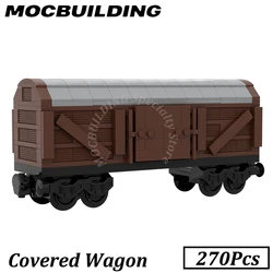 Covered wagon Train Accessories Model Toy MOC Building Blocks Brick Toys Display Construction Gift for Kids