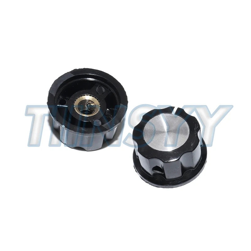 10Set Potentiometer Knob Kit MF-A03 Dial Knob + MF-A03 Bakelite Knob with Scale Plate Sheet Scale Digital