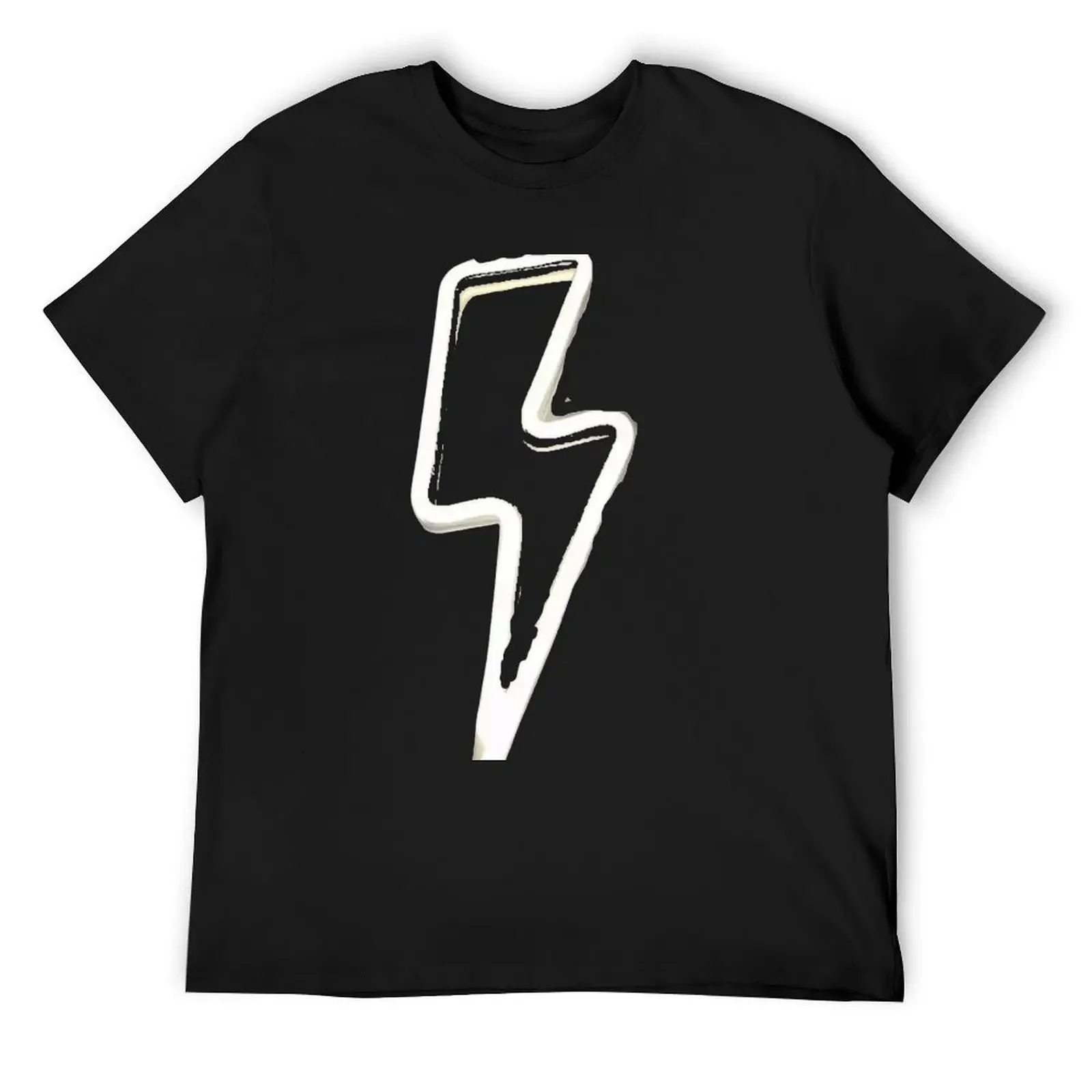 Lightning bolt [white] T-Shirt customs street wear basketball graphic tees fruit of the loom mens t shirts