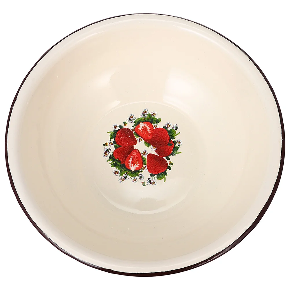 

Heavy Duty Iron Washing Basin Kitchen Vegetable Washing Container Food Storage Bowl Multipurpose Household Use