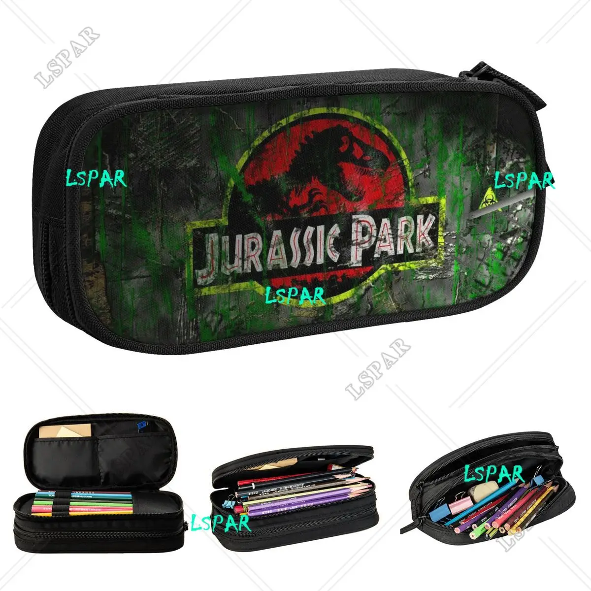 

Jurassics Park Pencil Case Fashion Jurassics World Dinosaur Pen Box Bag Girls Boys Big Capacity Students School Gift Pencilcases