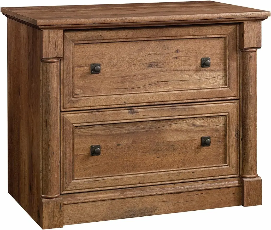 Sauder Palladia File Cabinet, Vintage Oak finish