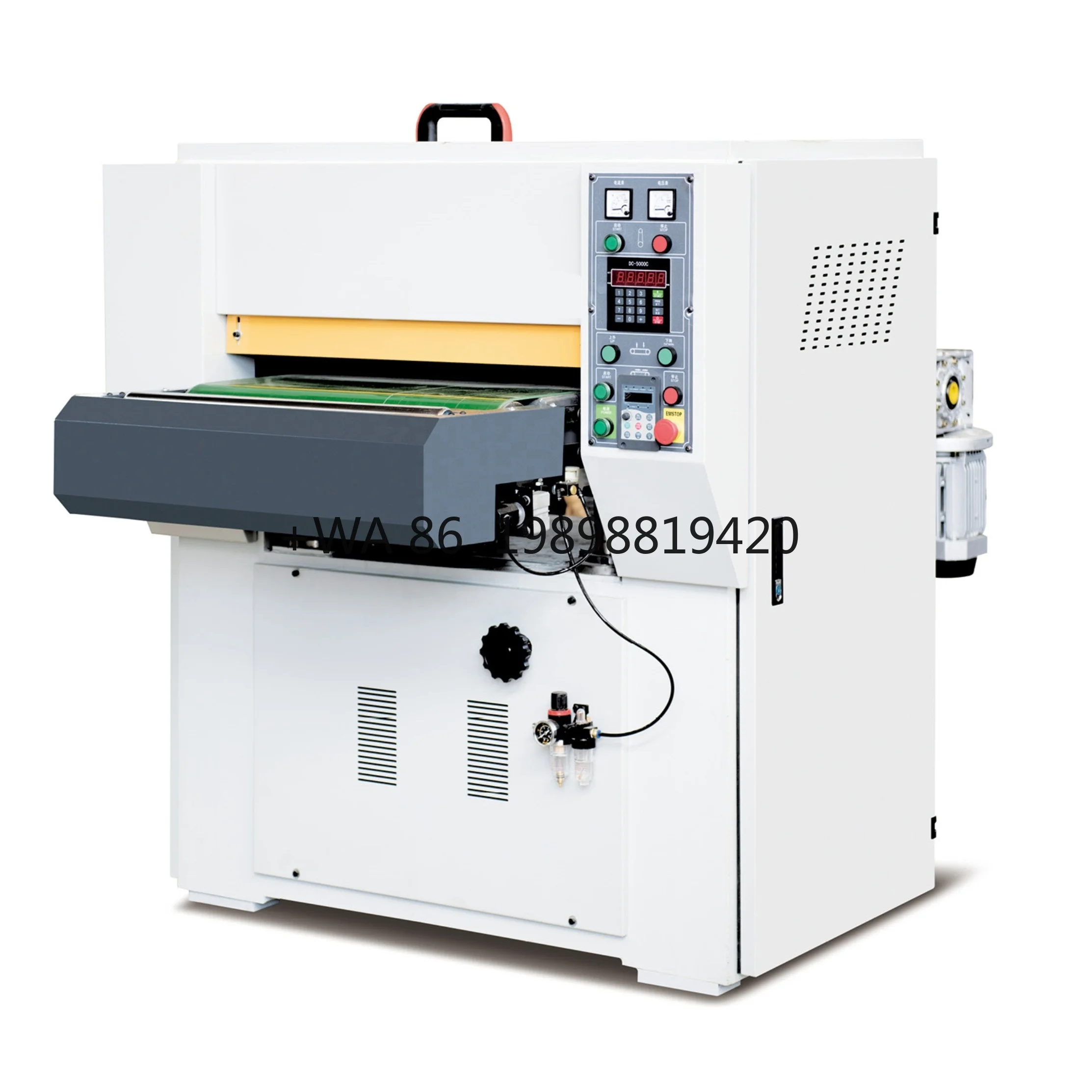 30m High Speed Auto Woodworking Wood Digital Lift Conveyor Feeding Helical Cutter Thickness Planing Planer Thicknesser Machine