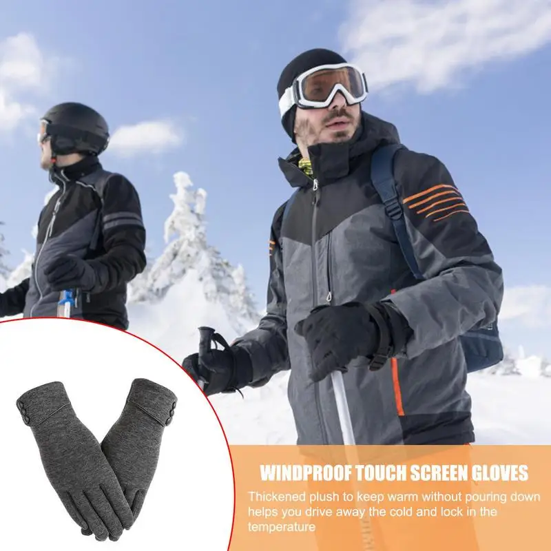 Winter Gloves Warm Gloves With Touchscreen Fingers Soft And Comfortable Texting Gloves Women's Thermal Hand Warmer