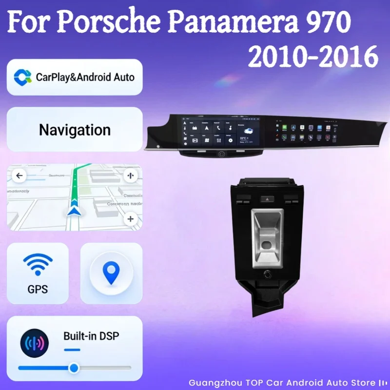 Upgraded To New Style Interactive Wireless Carplay For Porsche Panamera 970 Dual Screen Android Multimedia Player Radio GPS Navi