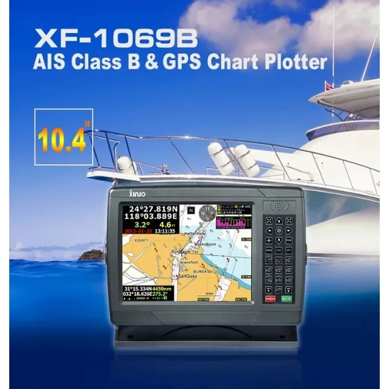 

NEW Marine Electronics XINUO AIS Transponder GPS Chart Plotter Combo XF-1069B 10.4" LCD Monitor Display CE IMO NMEA018