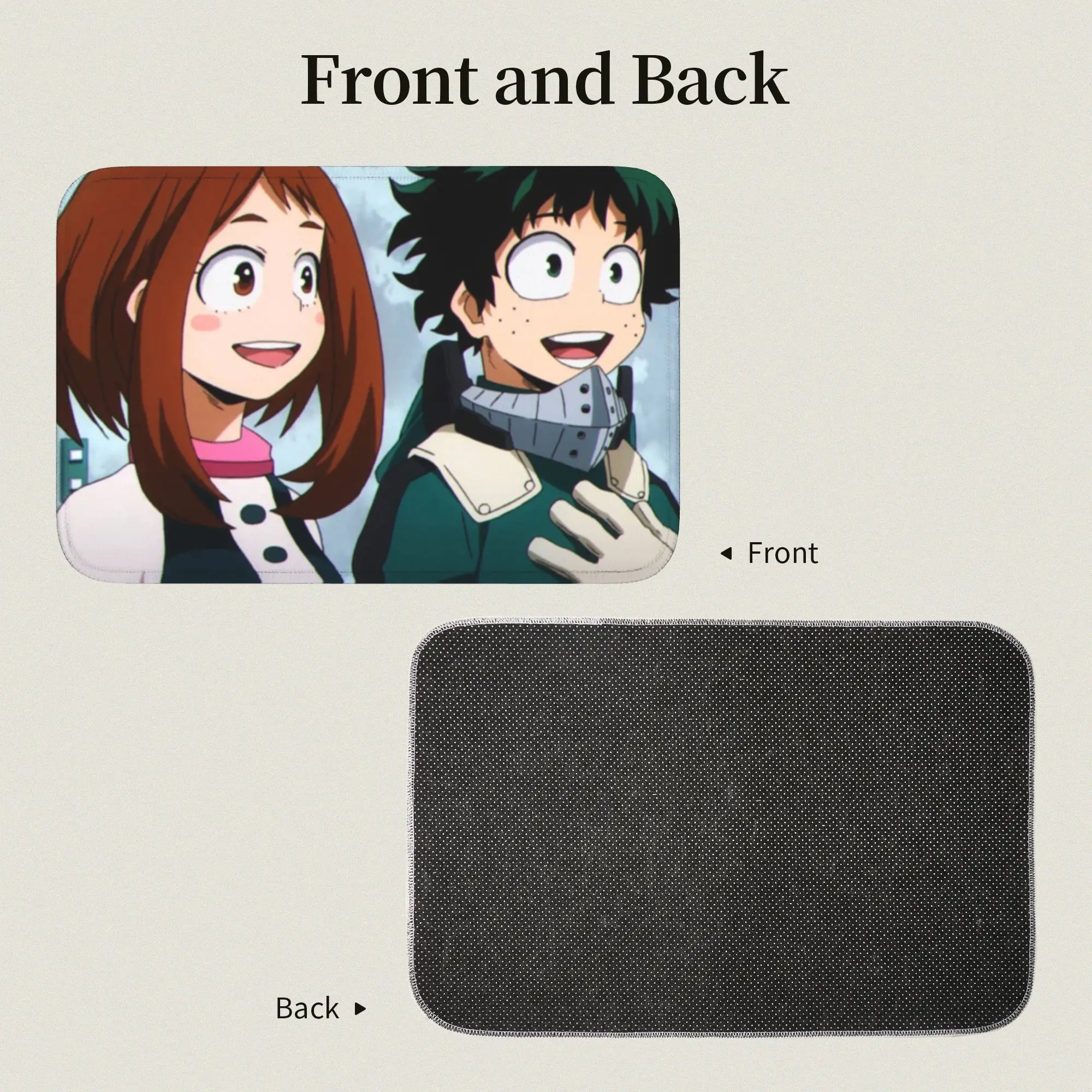 Custom My Hero Academias Front Door Mat Anti-Slip Indoor Welcome Quick Dry  Doormat Floor Bathroom Entrance Rug Carpet Footpad