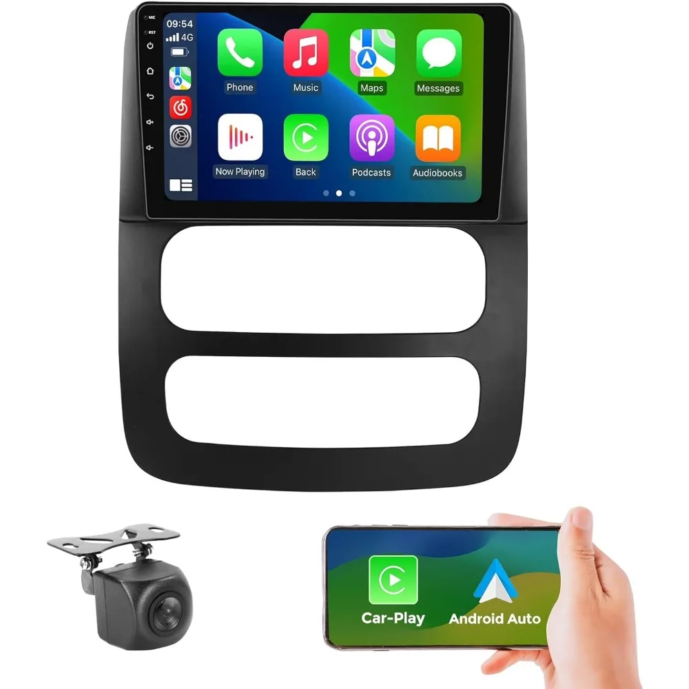 

8+256GB 8Core Radio for Dodge RAM 1500 2500 3500 2002 2003 2004 2005 Stereo Dash Kit Car GPS Navigation,9" IPS Touch Screen Head