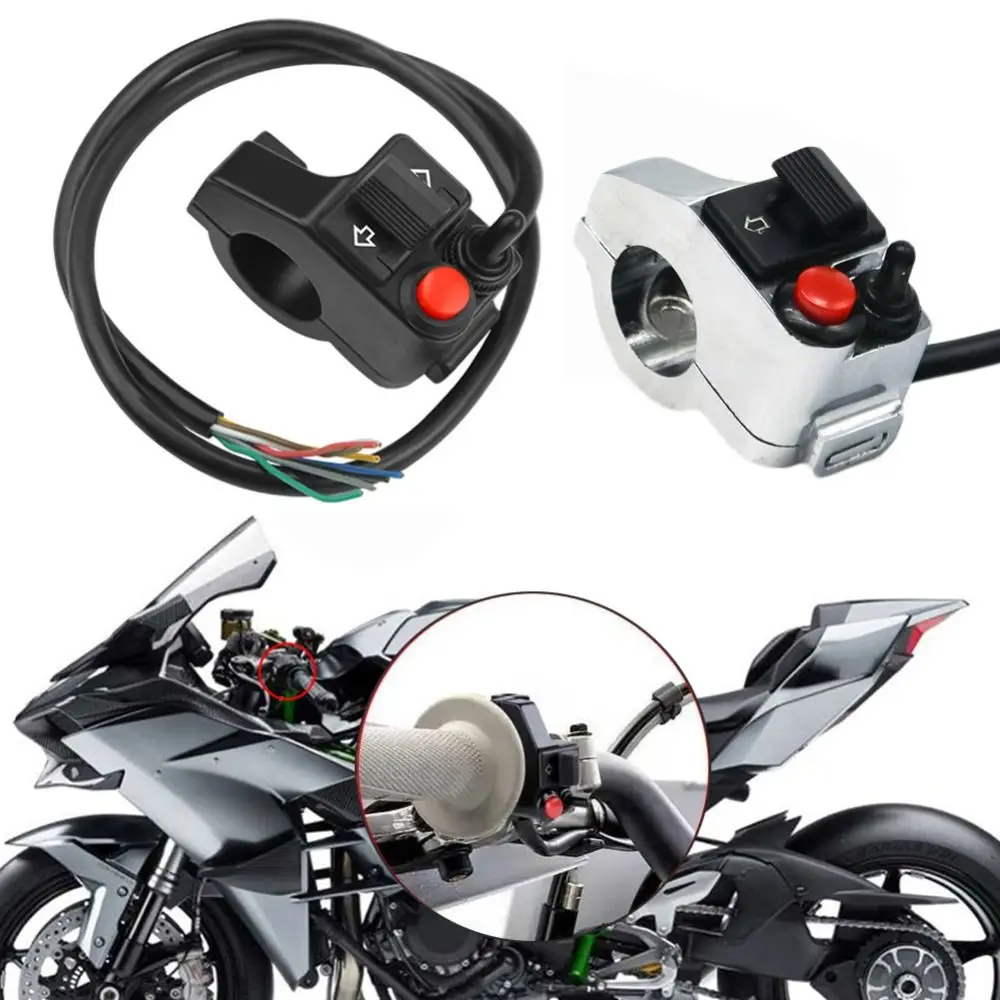 Accessories Handlebar Refit Moto Light Controller Horn Control Button Light Indicator Switch Motorcycle Multi-function Switch