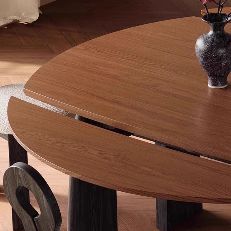Nordic Style Dining Table Vintage Premium Aesthetic Elegant Dining Tables Unique Design Tavolo Pieghevole Living Room Furniture