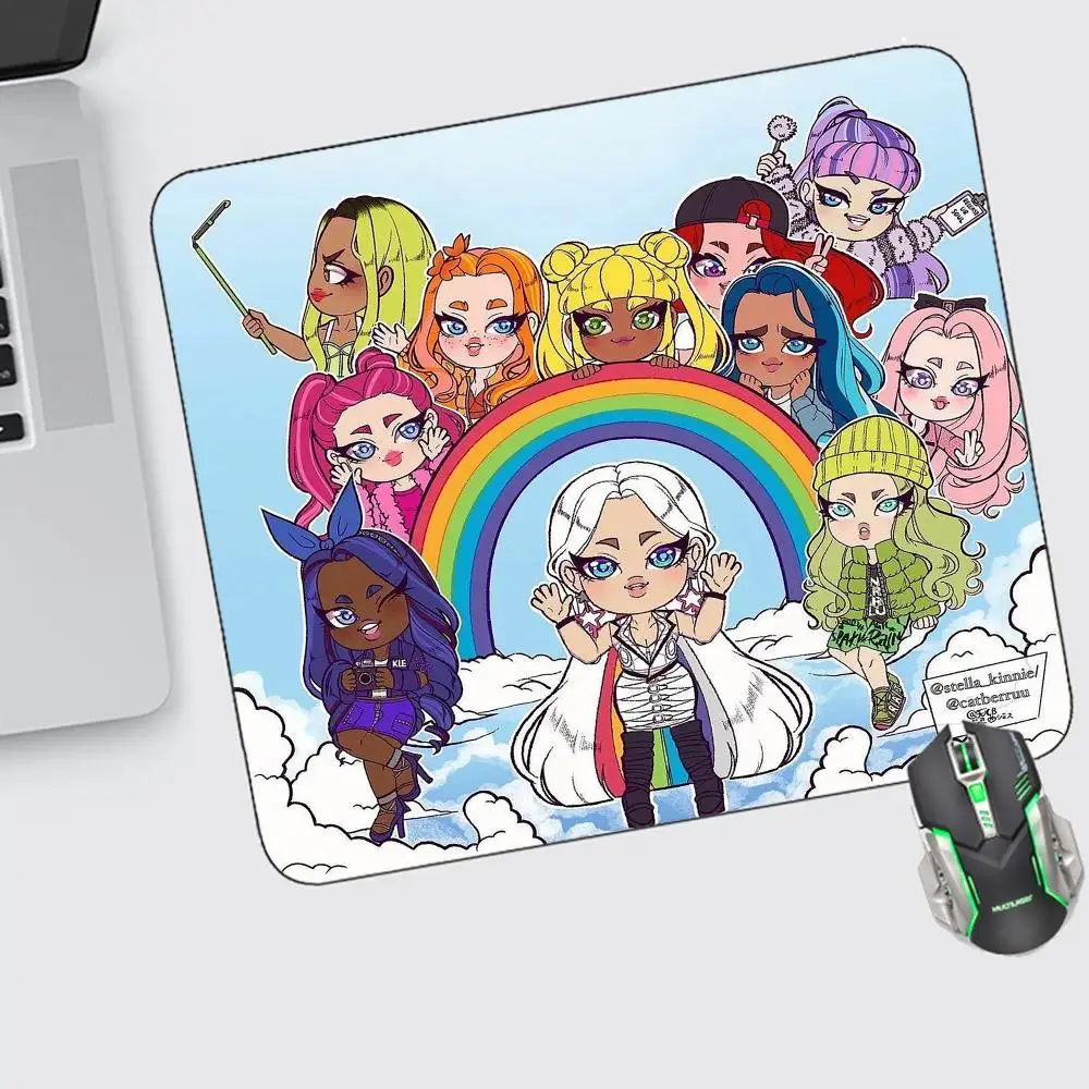 

Rainbow High Mouse Pad Small Gaming Accessories Keyboard Computer Offices Desk Mat Pc Gamer Non-slip Rubber Mousepad
