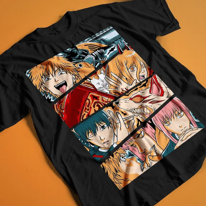 

Denji Shirt Makima Shirt Anime Shirt Japanese Anime