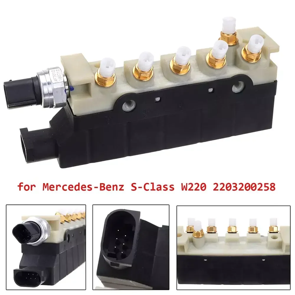 Suspension Valve Air Supply Solenoid Valve Block A2203200258 For Mercedes Benz S Class W220 2203200258 2203200104