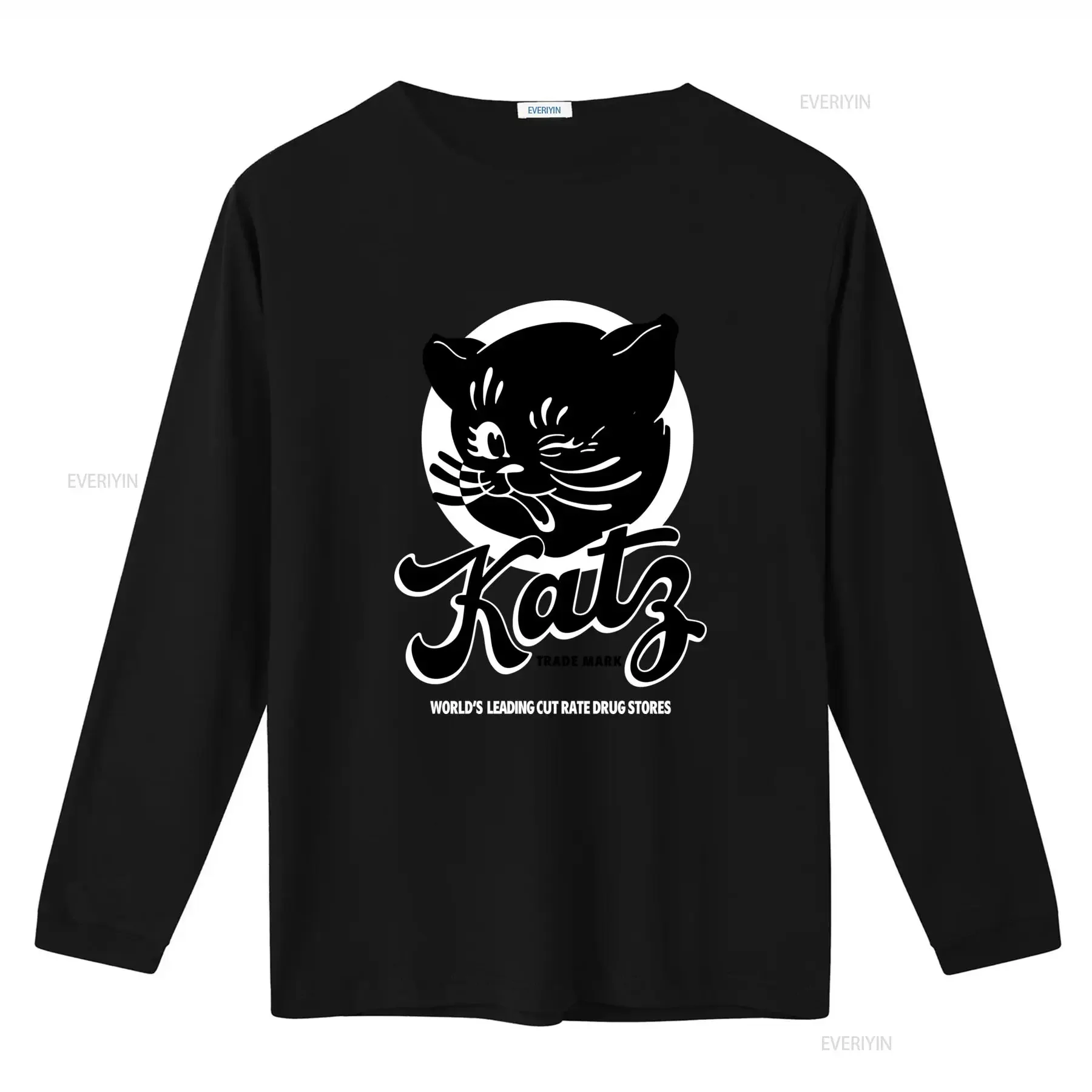 Katz Drug Store T Shirt World's Leading Cut Rate Stores Design for Cat Lovers vintage Washed streetwear Stretched Slightly