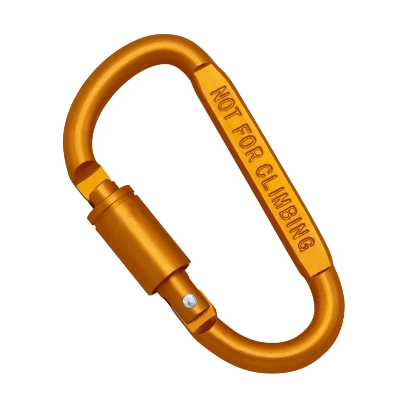 D-Shape Buckle Rock Climbing Carabiner Aluminum Alloy Mountaineering D Ring Clip