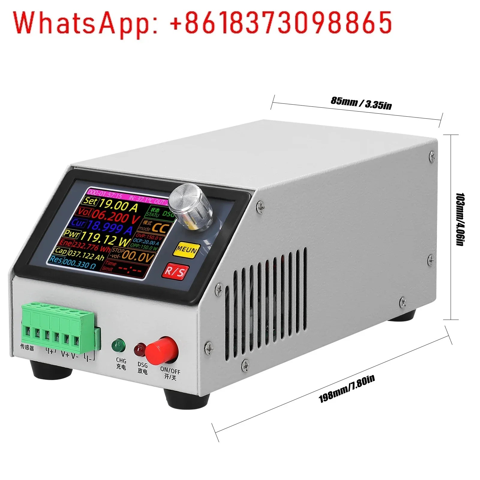 2.4inch Color Screen Electronic Load Support Constant Current/Power/Resistance Mode with Data Calibration Parameter Setting