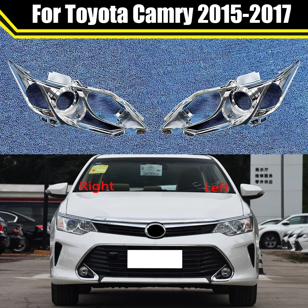 

For Toyota Camry 2015 2016 2017 Car Front Headlamp Decorative Frame Lampcover Shell Headlight Interior Trim Cover Strip Parts