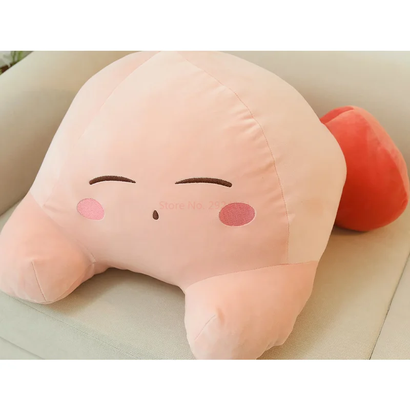 Cute Cartoon Girl Heart Pink Kirby Little Doll Backpack Pendant Plush Toy Girl Cute Sofa Pillow Cushion Christmas Surprise Gift