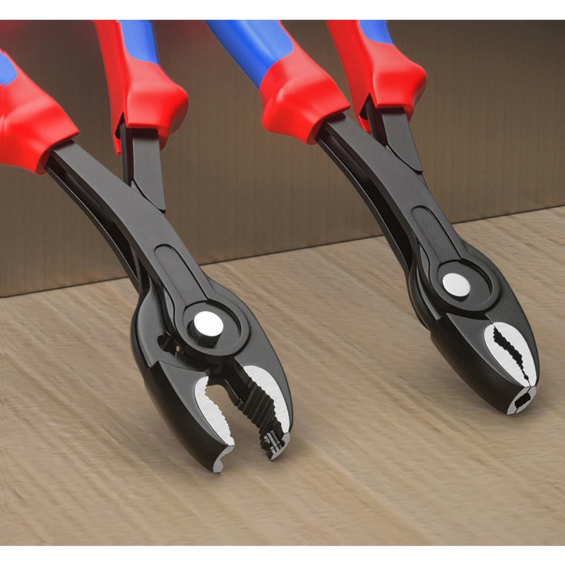 8-inch carp pliers, multi-speed adjustable large opening wire drawing tool, sliding tooth screw, rusty nail remover, nail pliers