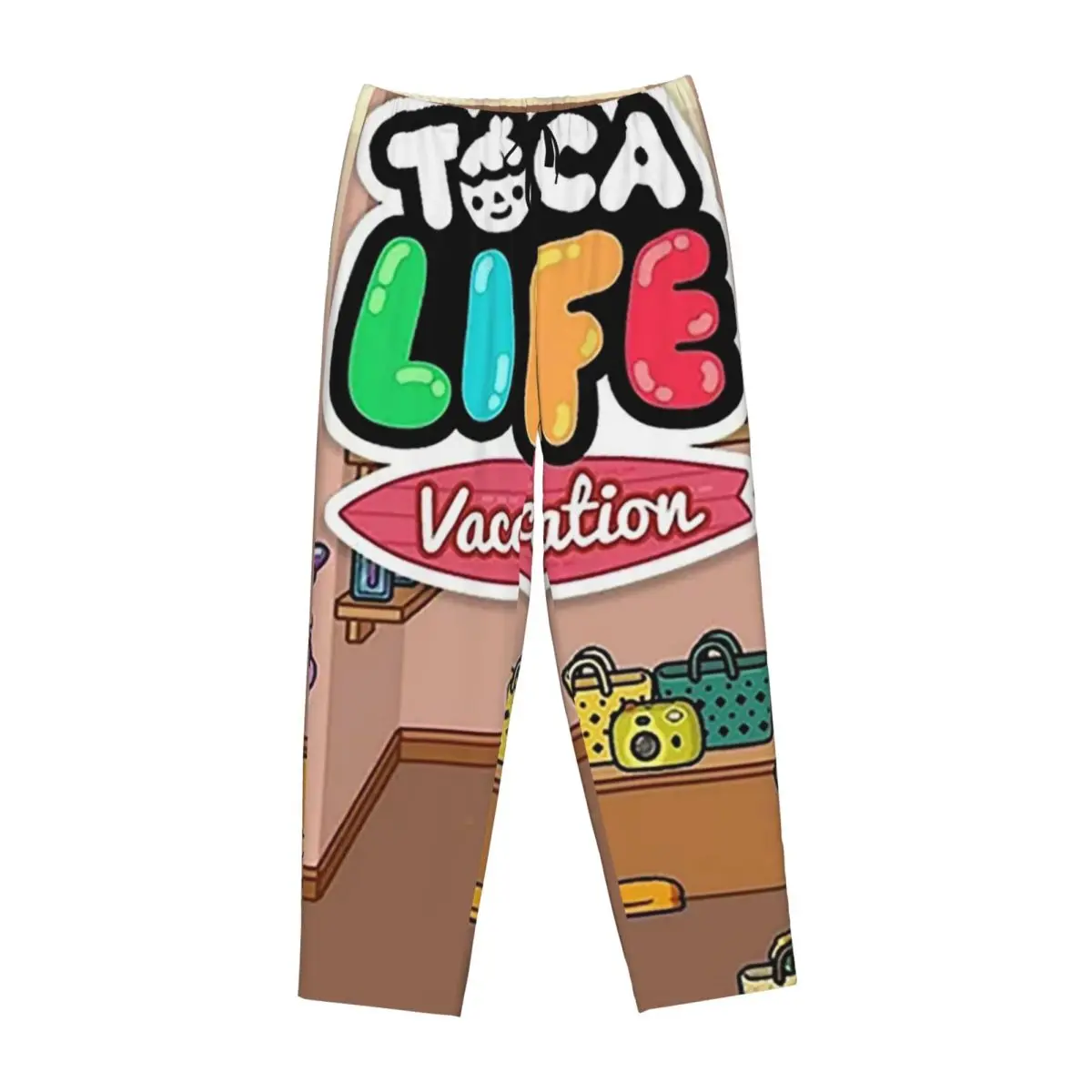 

Custom Toca Life Box Toca Boca Cute Game Women Pajama Pants Lounge Sleep Sleepwear Bottoms with Pockets