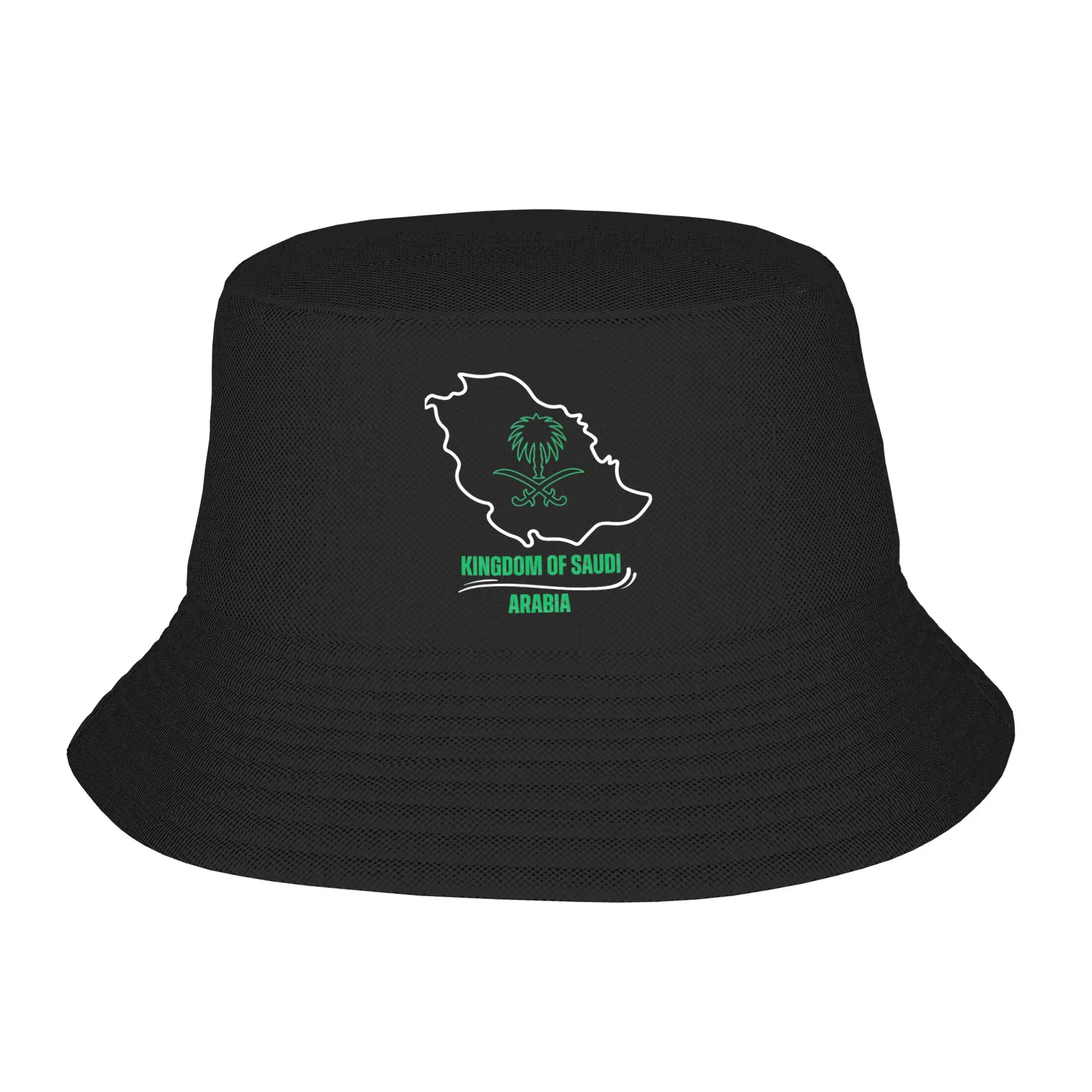 Vocation Getaway Headwear Kingdom Saudi Arabia Accessories Bucket Hats Kawaii Girl Boy Saudi National Day  Sun Hat