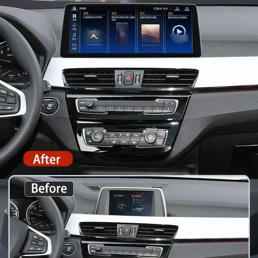 H Carplay DSP Android For Bmw X1 2016-2018 Multimedia  Navigation GPS Car Video Player WiFi+4G Split Screen Car Navi Radio BT 5