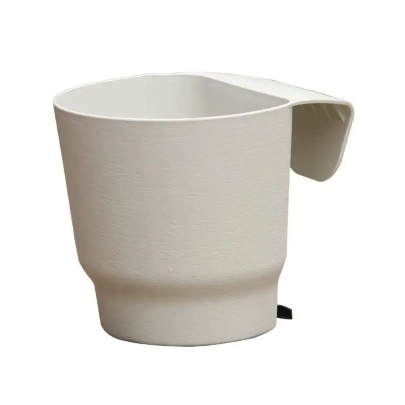 E8BD Plant Hanging Basket Half Round Plastic Flowerpots Decorative Wall-mounted