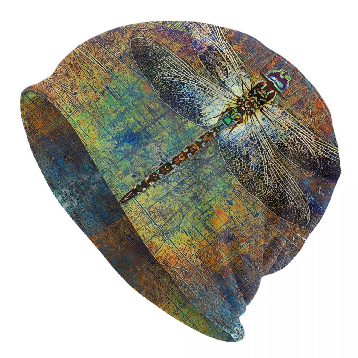 

Dragonflies Themed Dragonfly Cap Men Paragraph Beanie Warm Fashion Hundred Take Ins Pullover Slouch Hiphop Thin Unisex