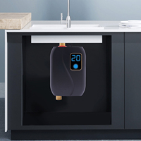 Instant Hot Water Heater AC 220V 3500W Electric Tankless LCD Bathroom Kitchen Under Sink 25-50℃/77-122°F 12*20cm/4.72*7.87in