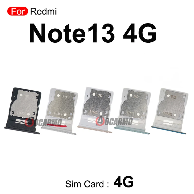 Sim Card Sim Tray Holder Slot For Redmi Note13 5G 4G Note 13 Replacement Parts