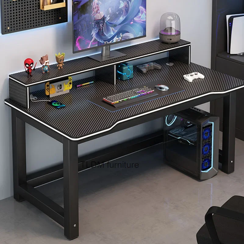 Computer Gamer Desk Esports Bedroom Room Desks Simple Modern Student Mesas Rental Table For Laptop Mesa Escritorio Furniture HY