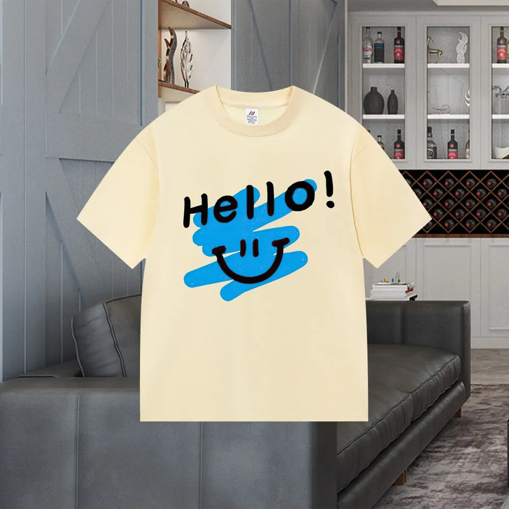 

Summer new casual breathable sweat absorbing comfortable round neck short sleeved T-shirt suitable for daily casual shopping clo