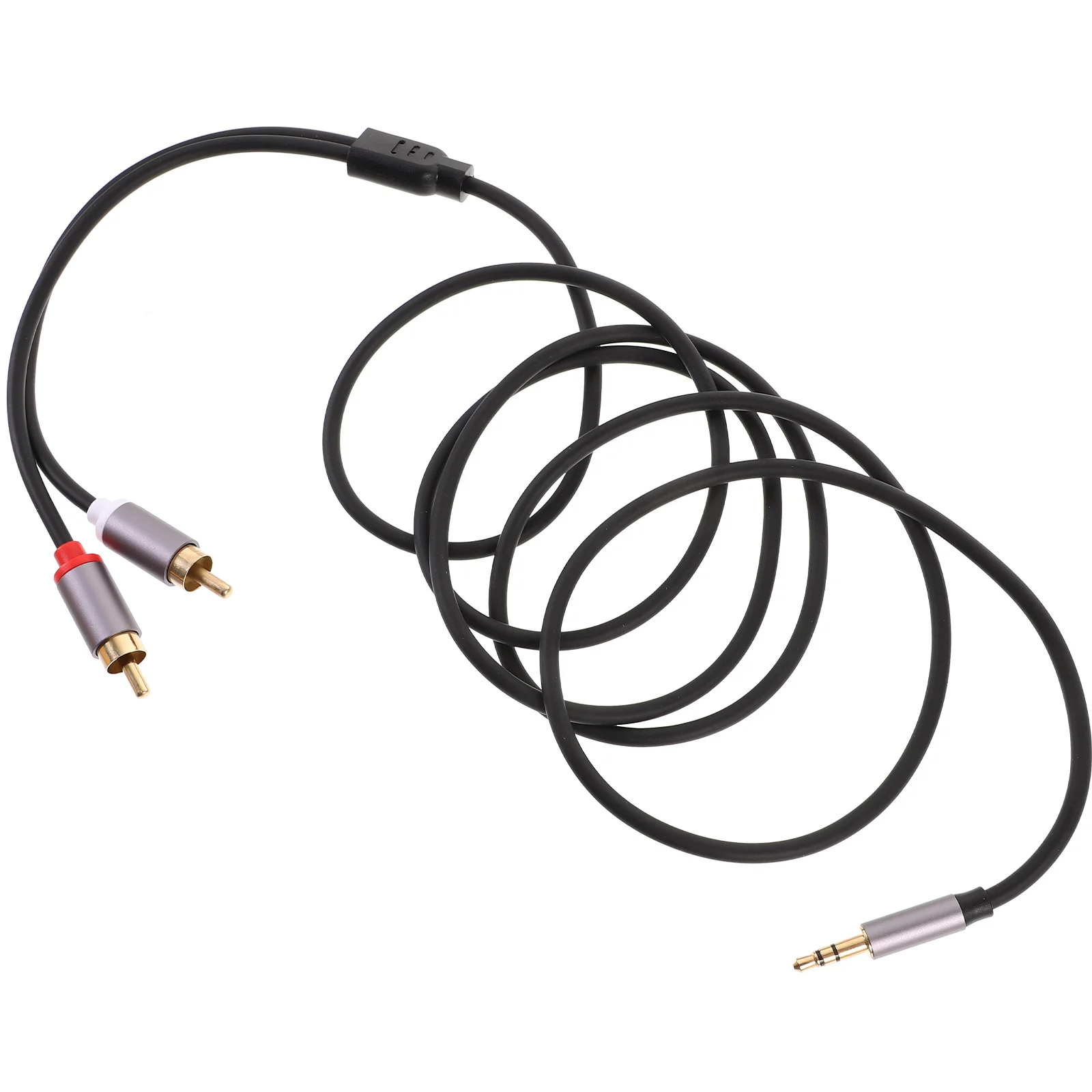 

35mm One-minute Two-turn Audio Cable Computer Mobile Phone Connection Rca (iron Gray 35mm-15 Meters)