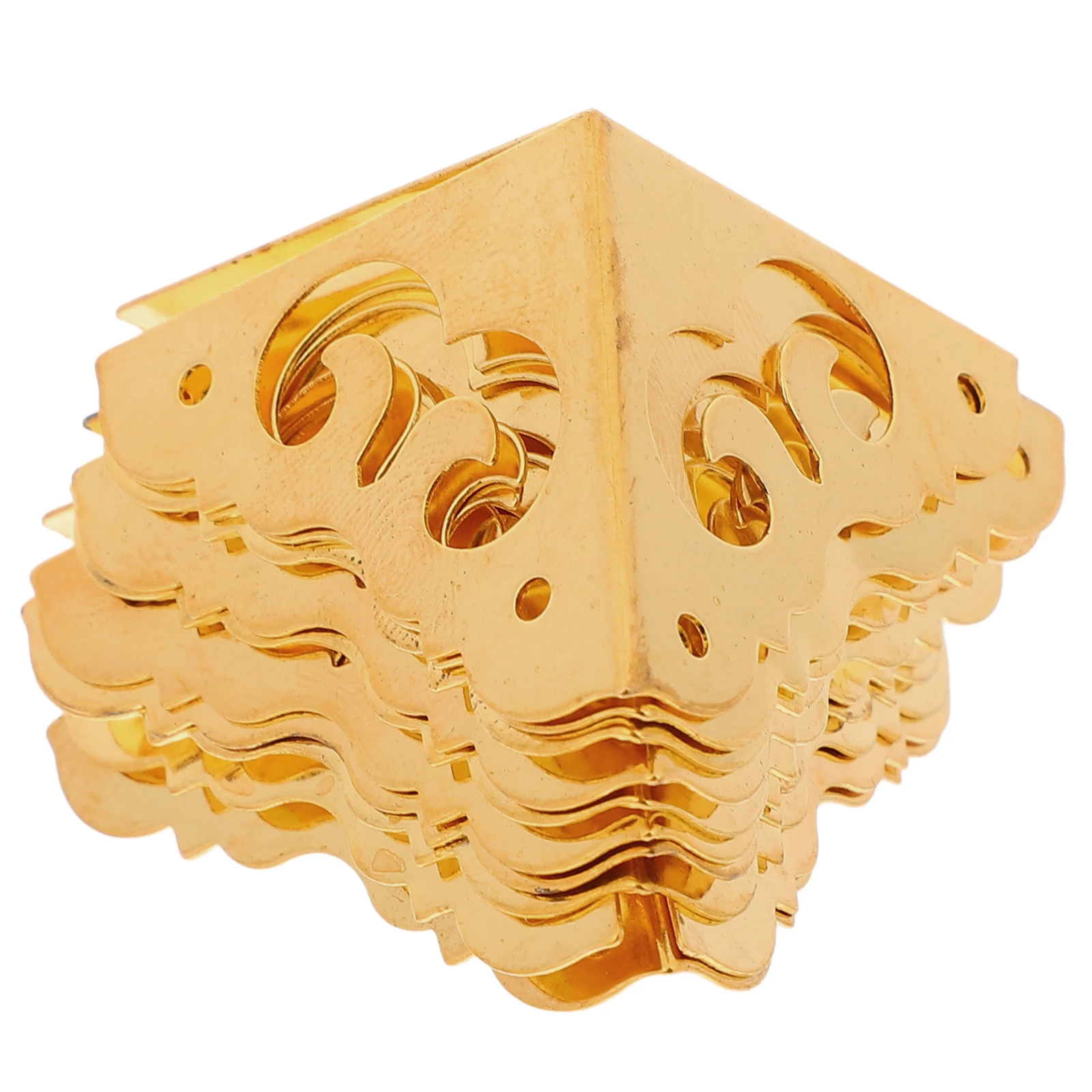 

10pcs Corner Protectors Metal Corners Vintage Cabinet Edges Wooden Jewelry Box Covers Durable Iron Wall Corner Guards