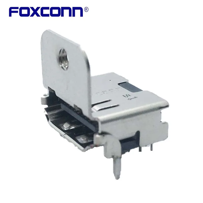 Foxconn QJ11191-WEB3-4F Matrixes HDMI con orecchie Shrapnel 19PIN Pin inserimento DIP