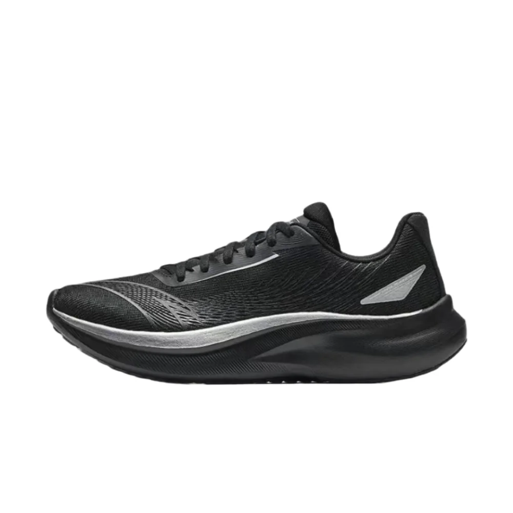 Anta Windspeed: Comfortable, Non-Slip, Durable, Breathable, Low-Top Training Running Shoes for Men, Black and Silver 912535561-2